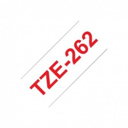 BROTHER TZE262 Taśma Brother 36mm RED ON WHITE