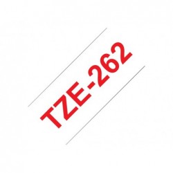 BROTHER TZE262 Taśma Brother 36mm RED ON WHITE