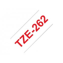 BROTHER TZE262 Taśma Brother 36mm RED ON WHITE