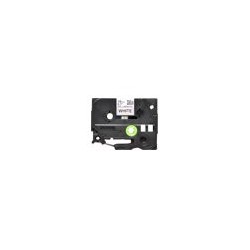BROTHER TZEN241 Taśma Brother 18mm BLACK ON WHITE NON LAMINATED