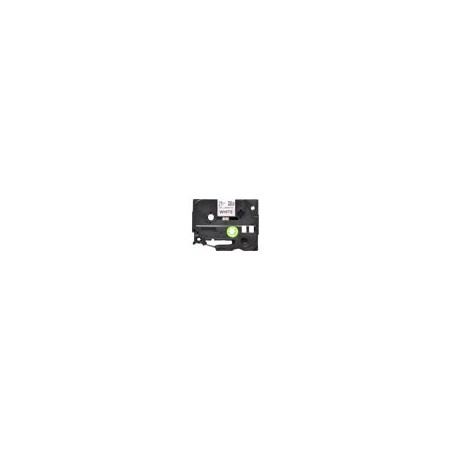 BROTHER TZEN241 Taśma Brother 18mm BLACK ON WHITE NON LAMINATED