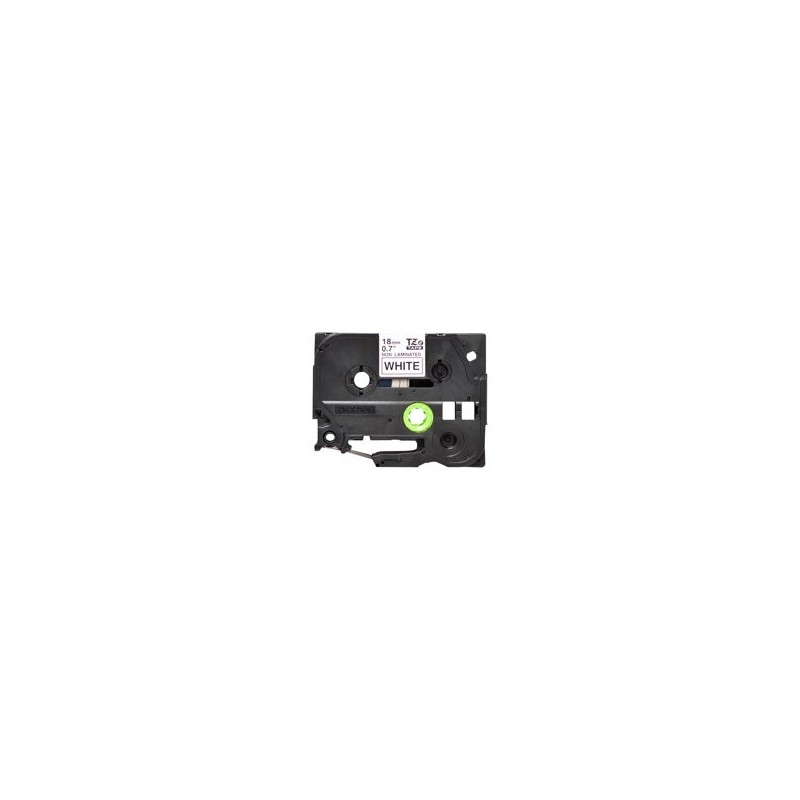 BROTHER TZEN241 Taśma Brother 18mm BLACK ON WHITE NON LAMINATED
