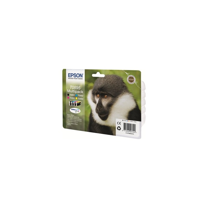 EPSON C13T08954010 Zestaw Epson T0895 CMYK MultiPack DURABrite Stylus SX100