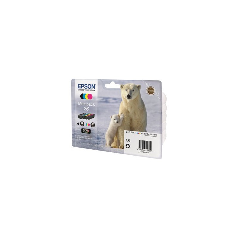EPSON C13T26164010 Zestaw Epson T2616 CMYK Claria XP-600/700/800