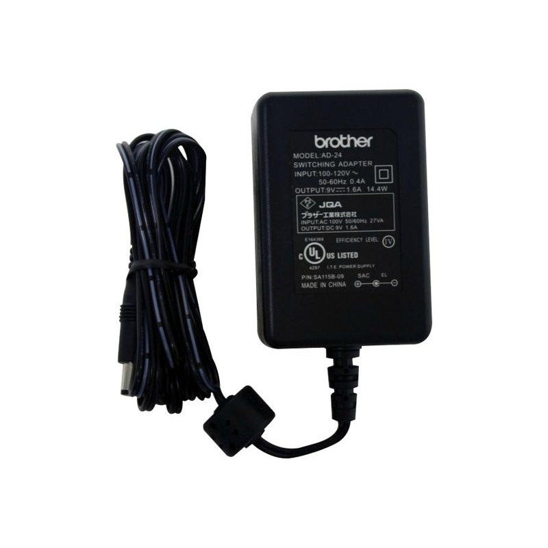 BROTHER AD24ESEU Adaper for PT - typ AD24EU (7v - 9.5v/1.2amp - 1.3amp) (EC)