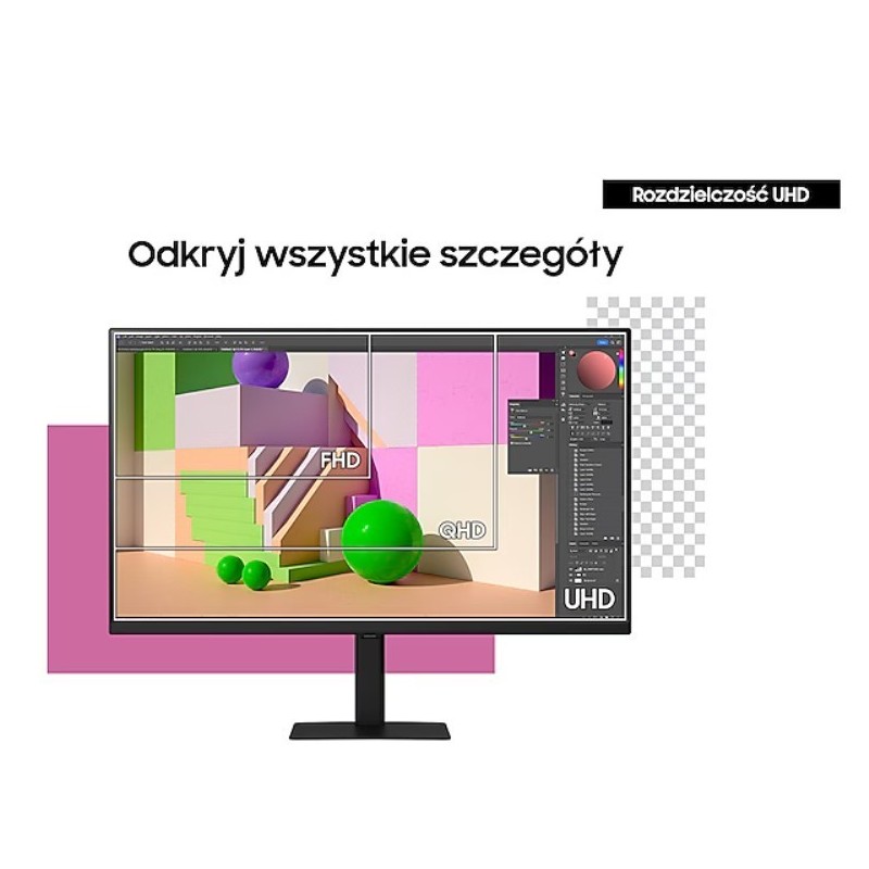 Monitor 37 cali ViewFinity S70D VA 3840x2160 UHD 16:9 1xHDMI 1xDP 5ms PinP/PbyP 60Hz płaski 2Yd2d LS37D702EAUXEN
