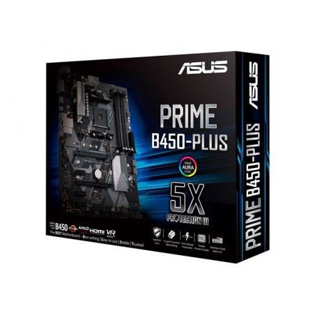 Płyta główna PRIME B450-PLUS AM4 4DDR4 DVI/HDMI/M.2 ATX Płyta główna PRIME B450-PLUS AM4 4DDR4 DVI/HDMI/M.2 ATX