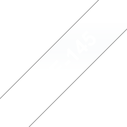 Taśma Brother 18mm Biały na Przezroczystym