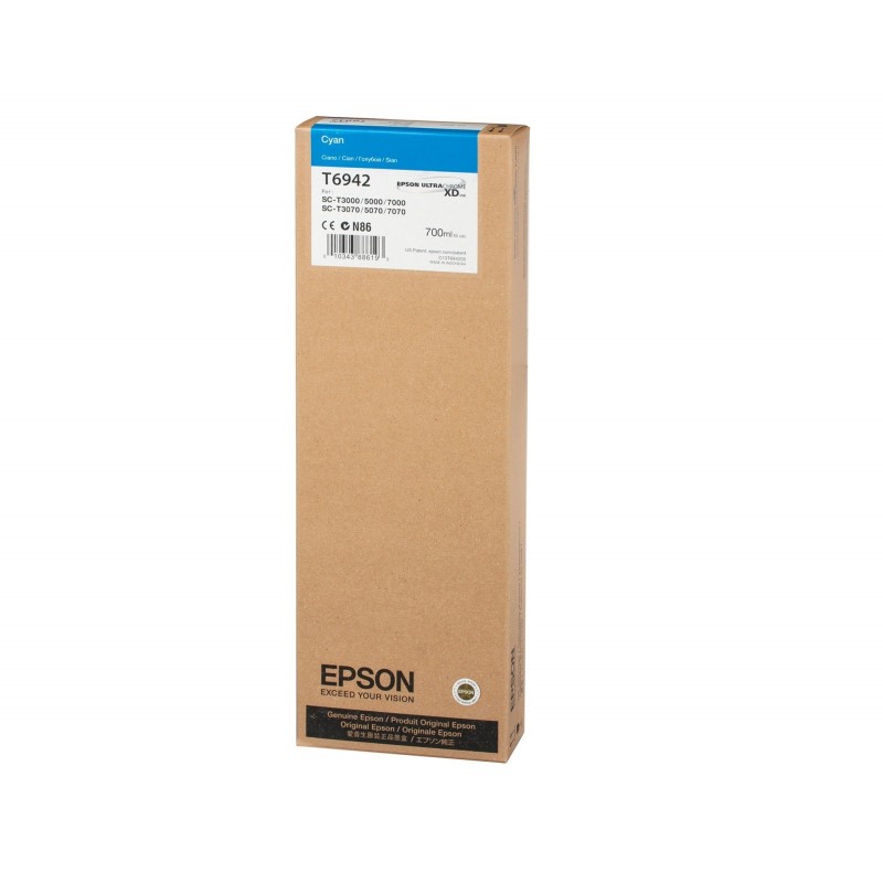Epson Tusz SC-T3000C T6942 Cyan 700ml