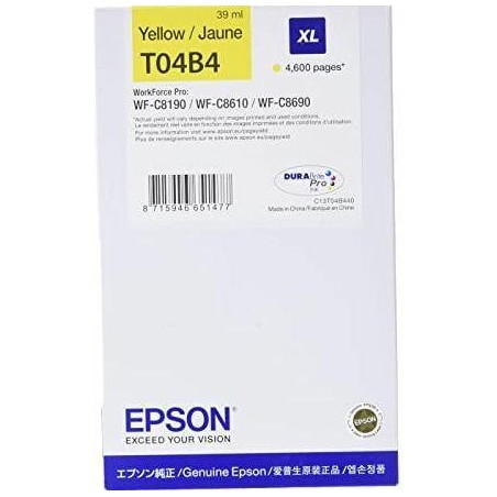 Epson Tusz T04B4 XL Stylus Yellow 4.6K
