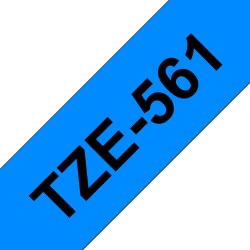 Taśma Brother 36mm Czarny na Niebieskim