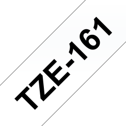 Taśma Brother 36mm Czarny na Przezroczystym