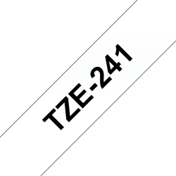 Taśma Brother 18mm Czarny na Białym