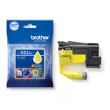 Tusz Brother LC552XLY Yellow XL - 1500 Stron | Drukarki.pl Tusz Brother LC552XLY Yellow XL - 1500 Stron | Drukarki.pl