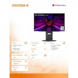 Monitor 26.5 cala 280Hz 27GX700A-B
