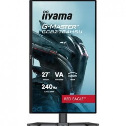 Monitor 27 cali GCB2784HSU-B1 FHD, 0.7ms, VA, 1500R, 240Hz, 2xHDMI, DP, 2xUSB, FreeSync Premium -1920x1080 (48-240Hz), HDR10, 2x