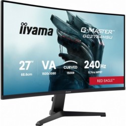 Monitor 27 cali GC2784HSU-B1 FHD, 0.7ms, VA, 1500R, 240Hz 2xHDMI, DP, 2xUSB, FreeSync Premium -1920x1080 (48-240Hz), HDR10, 2x2W
