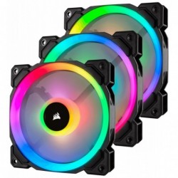 Fan LL120 RGB LED PWM 3 Fun Pack                        Dual Light Loop RGB LED PWN Fan - 3 Fan Pack with Lighting Node PRO