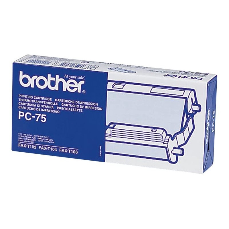BROTHER PC75YJ1 Kaseta z taśmą Brother 144str FAX-T102 / FAX-104 / FAX-106