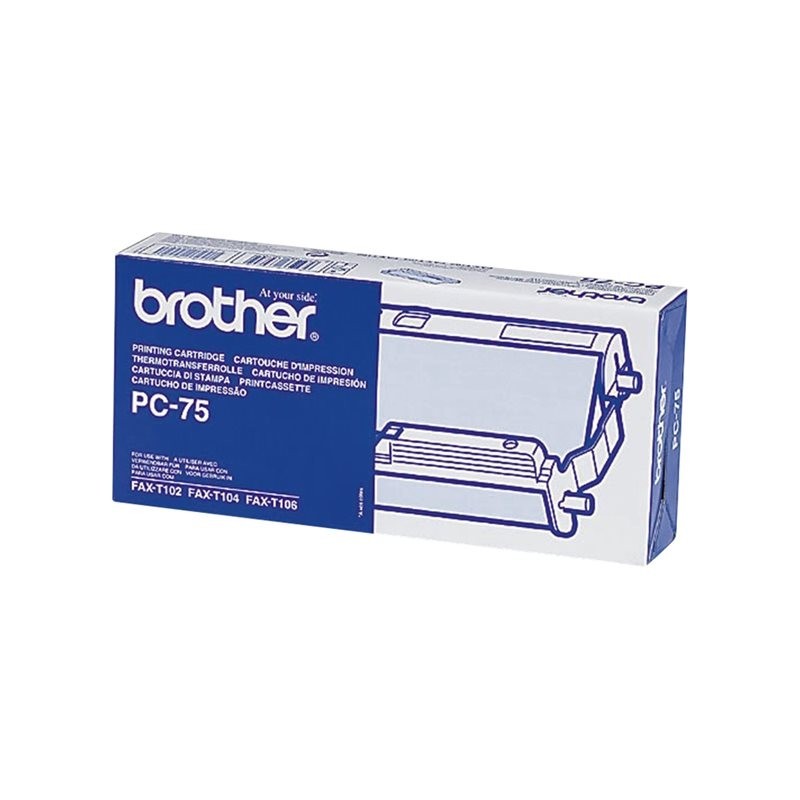BROTHER PC75YJ1 Kaseta z taśmą Brother 144str FAX-T102 / FAX-104 / FAX-106
