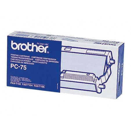 BROTHER PC75YJ1 Kaseta z taśmą Brother 144str FAX-T102 / FAX-104 / FAX-106