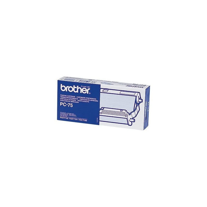 BROTHER PC75YJ1 Kaseta z taśmą Brother 144str FAX-T102 / FAX-104 / FAX-106
