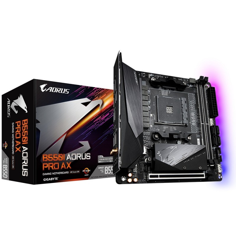 Płyta główna B550I AORUS PRO AX AM4 2DDR4 HDMI/DP mITX 