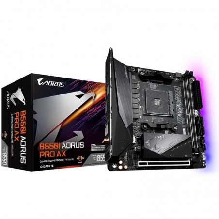 Płyta główna B550I AORUS PRO AX AM4 2DDR4 HDMI/DP mITX Płyta główna B550I AORUS PRO AX AM4 2DDR4 HDMI/DP mITX