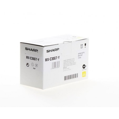 Sharp Toner MX-C30GTY Yellow 6K MX-C250F, MX-C250fe, MX-C300P, MX-C300W, Sharp Toner MX-C30GTY Yellow 6K MX-C250F, MX-C250fe, MX-C300P, MX-C300W,