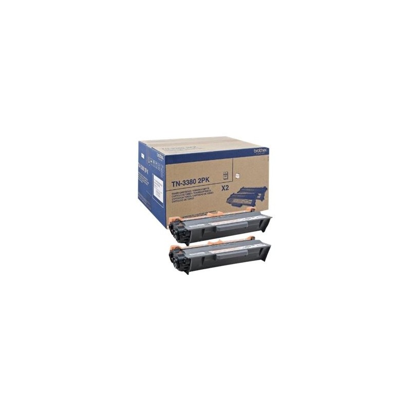 Brother Toner TN-3380 Black 2pack 