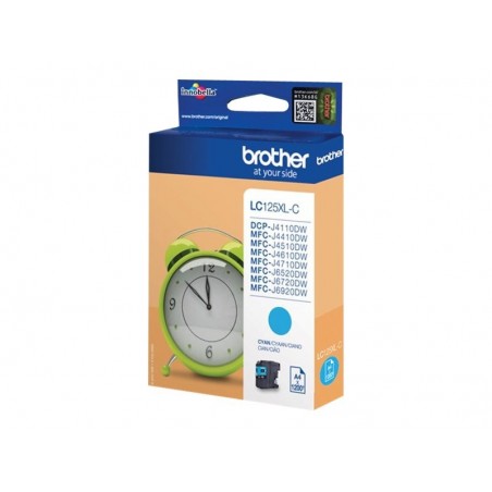 Brother Tusz LC125XLC Cyan 1,2K 1200sh Brother Tusz LC125XLC Cyan 1,2K 1200sh