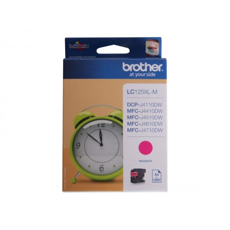 Brother Tusz LC125XLM Magenta 1,2K 1200sh Brother Tusz LC125XLM Magenta 1,2K 1200sh