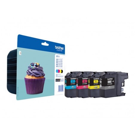 Brother Tusz LC123 CMYK 600str Brother Tusz LC123 CMYK 600str