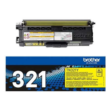 Brother Toner TN-321 Yellow 1,5K Brother Toner TN-321 Yellow 1,5K