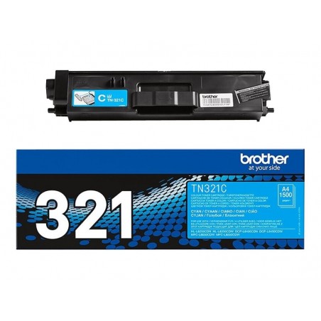 Brother Toner TN-321 Cyan 1,5K Brother Toner TN-321 Cyan 1,5K