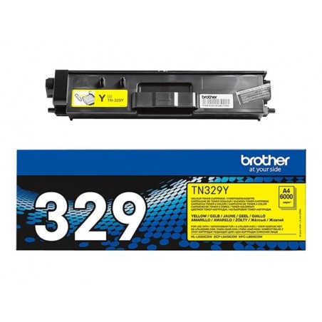Brother Toner TN-329 Yellow 6K Brother Toner TN-329 Yellow 6K