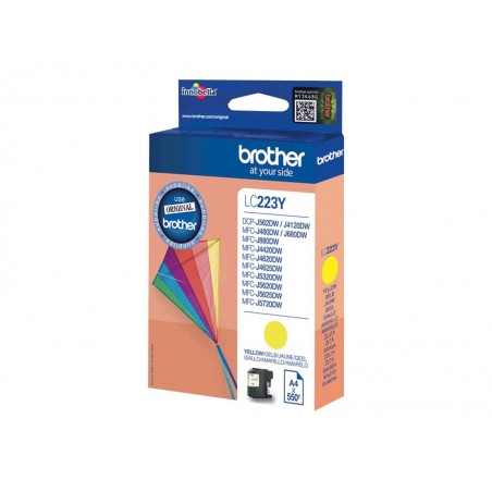 Brother Tusz LC223Y Yellow 550str Brother Tusz LC223Y Yellow 550str
