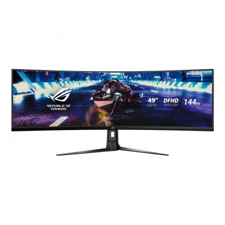 Monitor 49 XG49VQ VA 32:9 (3840 x 1080) ROG Strix 144Hz 4ms 1200nit 125% sRGB HDR400 HDMI DP USB B 2xUSB3.0 GŁOŚNIK Monitor 49 XG49VQ VA 32:9 (3840 x 1080) ROG Strix 144Hz 4ms 1200nit 125% sRGB HDR400 HDMI DP USB B 2xUSB3.0 GŁOŚNIK