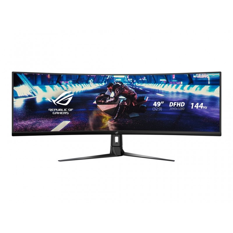 Monitor 49 XG49VQ VA 32:9 (3840 x 1080) ROG Strix 144Hz 4ms 1200nit 125% sRGB HDR400 HDMI DP USB B 2xUSB3.0 GŁOŚNIK