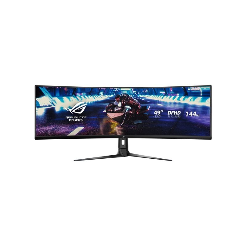 Monitor 49 XG49VQ VA 32:9 (3840 x 1080) ROG Strix 144Hz 4ms 1200nit 125% sRGB HDR400 HDMI DP USB B 2xUSB3.0 GŁOŚNIK