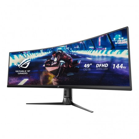 Monitor 49 XG49VQ VA 32:9 (3840 x 1080) ROG Strix 144Hz 4ms 1200nit 125% sRGB HDR400 HDMI DP USB B 2xUSB3.0 GŁOŚNIK Monitor 49 XG49VQ VA 32:9 (3840 x 1080) ROG Strix 144Hz 4ms 1200nit 125% sRGB HDR400 HDMI DP USB B 2xUSB3.0 GŁOŚNIK