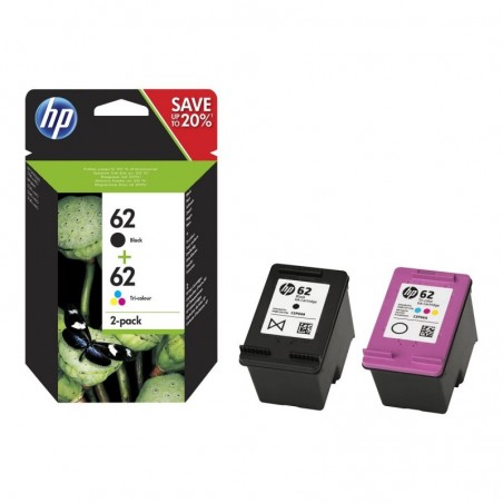 HP Tusz nr 62 N9J71AE 2pack Black+Kolor HP Tusz nr 62 N9J71AE 2pack Black+Kolor
