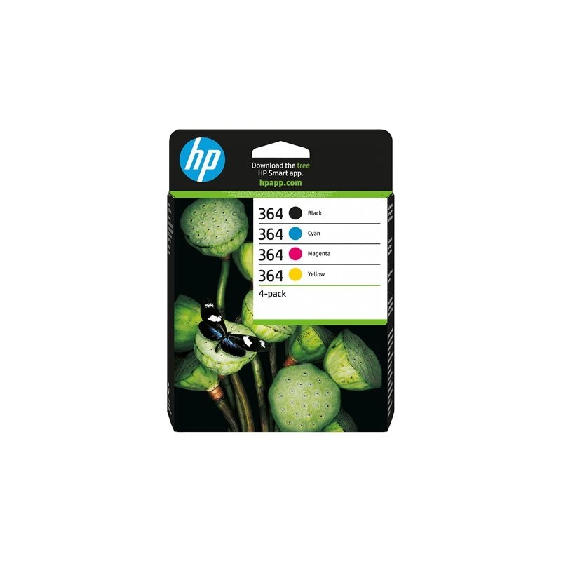 HP Tusz nr 364 N9J73AE 4pack CMYK 250s BK  300s CMY