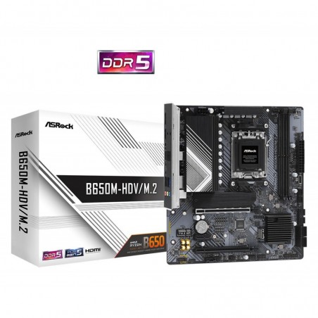 Płyta główna B650M-HDV/M.2 AM5 2DDR5 HDMI/DP mATX Płyta główna B650M-HDV/M.2 AM5 2DDR5 HDMI/DP mATX