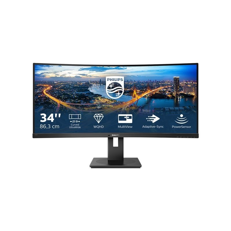 Monitor 345B1C 34'' Curved VA HDMIx2 DPx2 HAS 180mm Monitor 345B1C 34'' Curved VA HDMIx2 DPx2 HAS 180mm