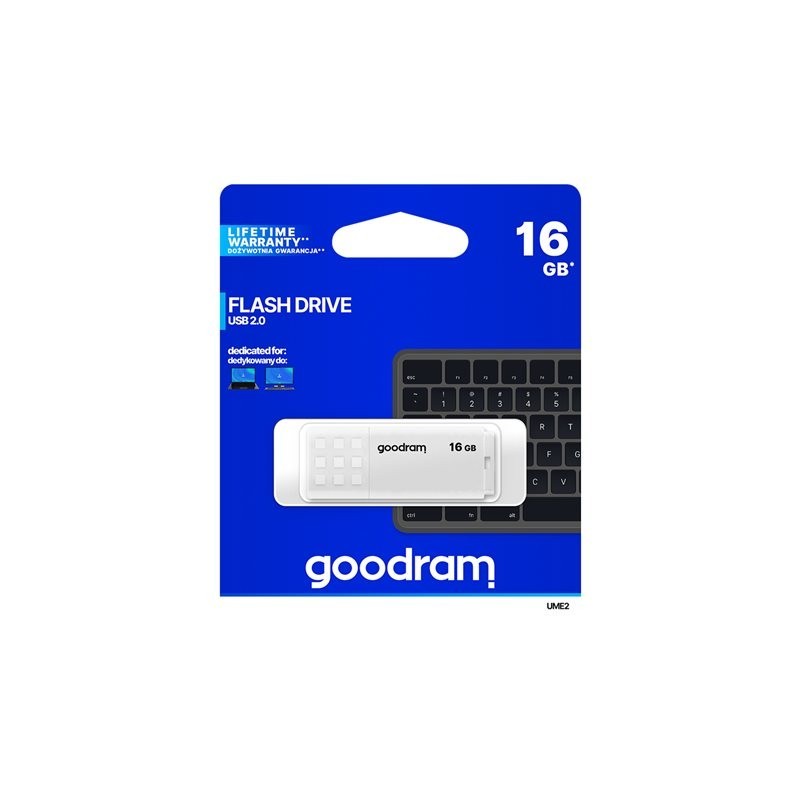 Pendrive UME2 16GB USB 2.0 Biały