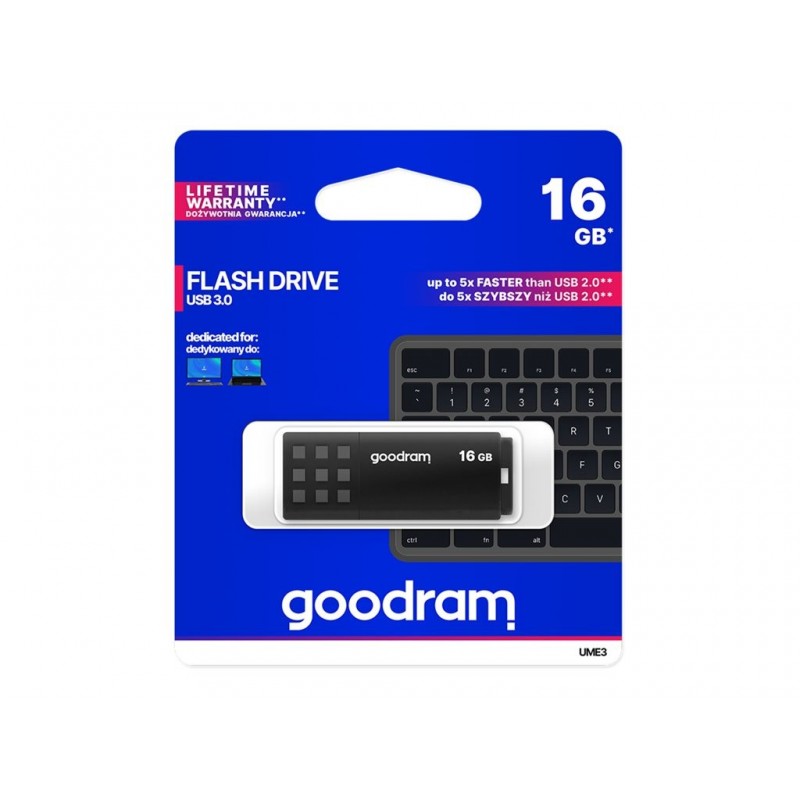 Pendrive UME3 16GB USB 3.0 Czarny Pendrive UME3 16GB USB 3.0 Czarny