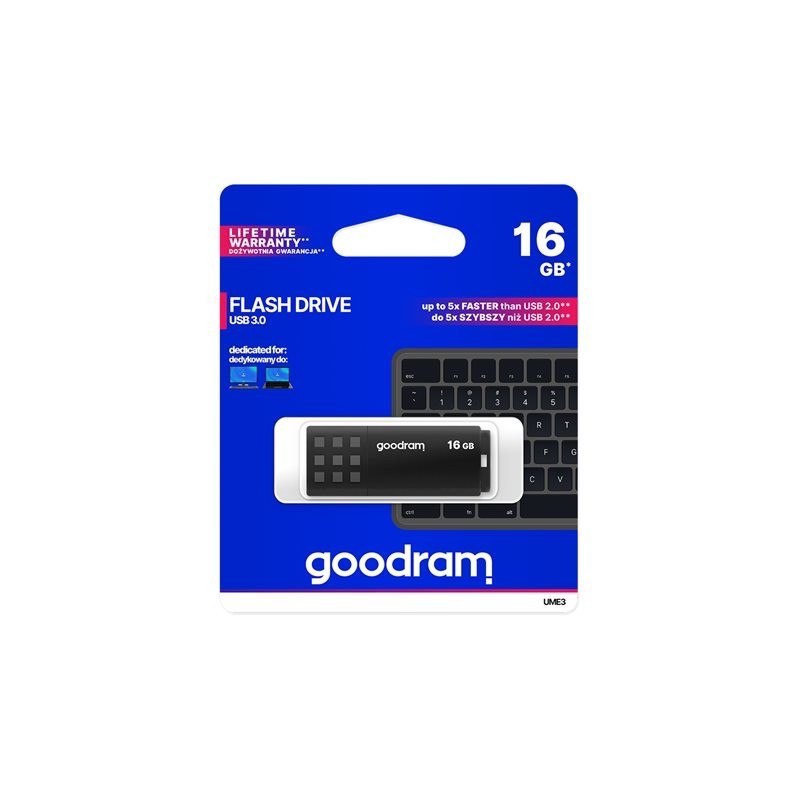 Pendrive UME3 16GB USB 3.0 Czarny Pendrive UME3 16GB USB 3.0 Czarny