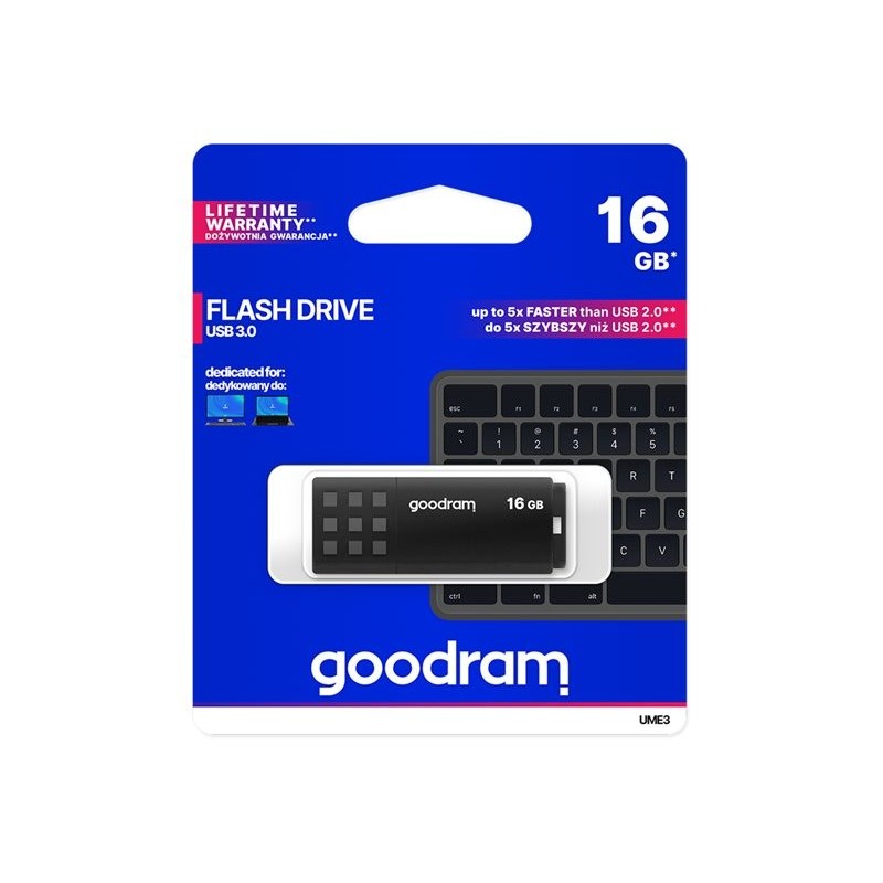Pendrive UME3 16GB USB 3.0 Czarny Pendrive UME3 16GB USB 3.0 Czarny