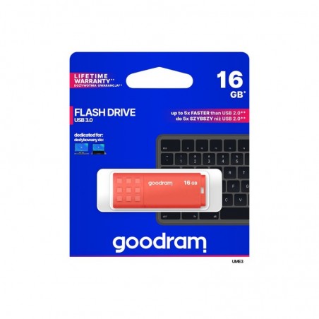 Pendrive UME3 16GB USB 3.0 Pomarańczowy Pendrive UME3 16GB USB 3.0 Pomarańczowy
